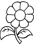 квітка Розмальовки роздрукувати бесплатно.